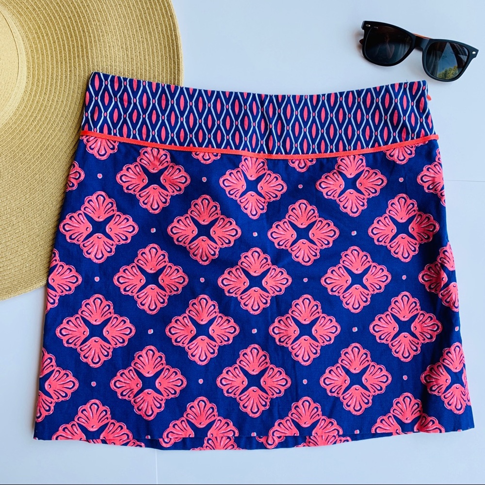 Vineyard Vines geometric floral skirt